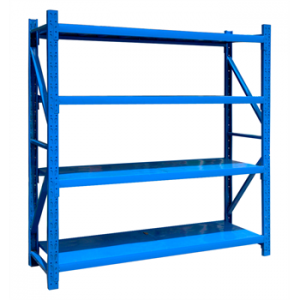 輕型貨架主架1500×500×1800mm(四層,200kg/層,藍(lán)色)