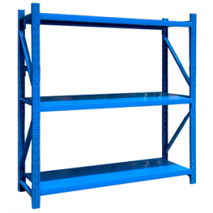 中型貨架主架2000×500×1800mm(三層,500kg/層,藍(lán)色)