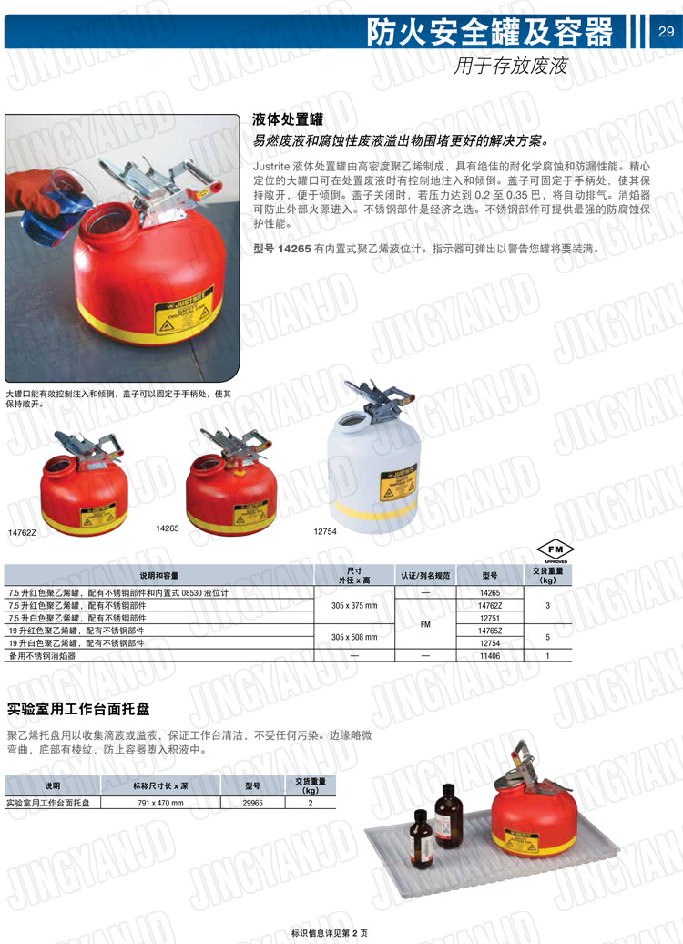 JUSTRITE，美國杰斯瑞特，justriteI型安全罐,柴油汽油存放罐，酒精松香水安全存儲罐，防火安全罐，防爆安全罐