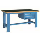 重型工作臺(tái)高分子桌板帶兩吊抽，GF1500-B，GF1800-B，GF2000-B
